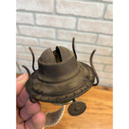 Vintage Lot (2) Kerosene Oil Lamp Burners Queen Anne No. 2 & P&A Burner
