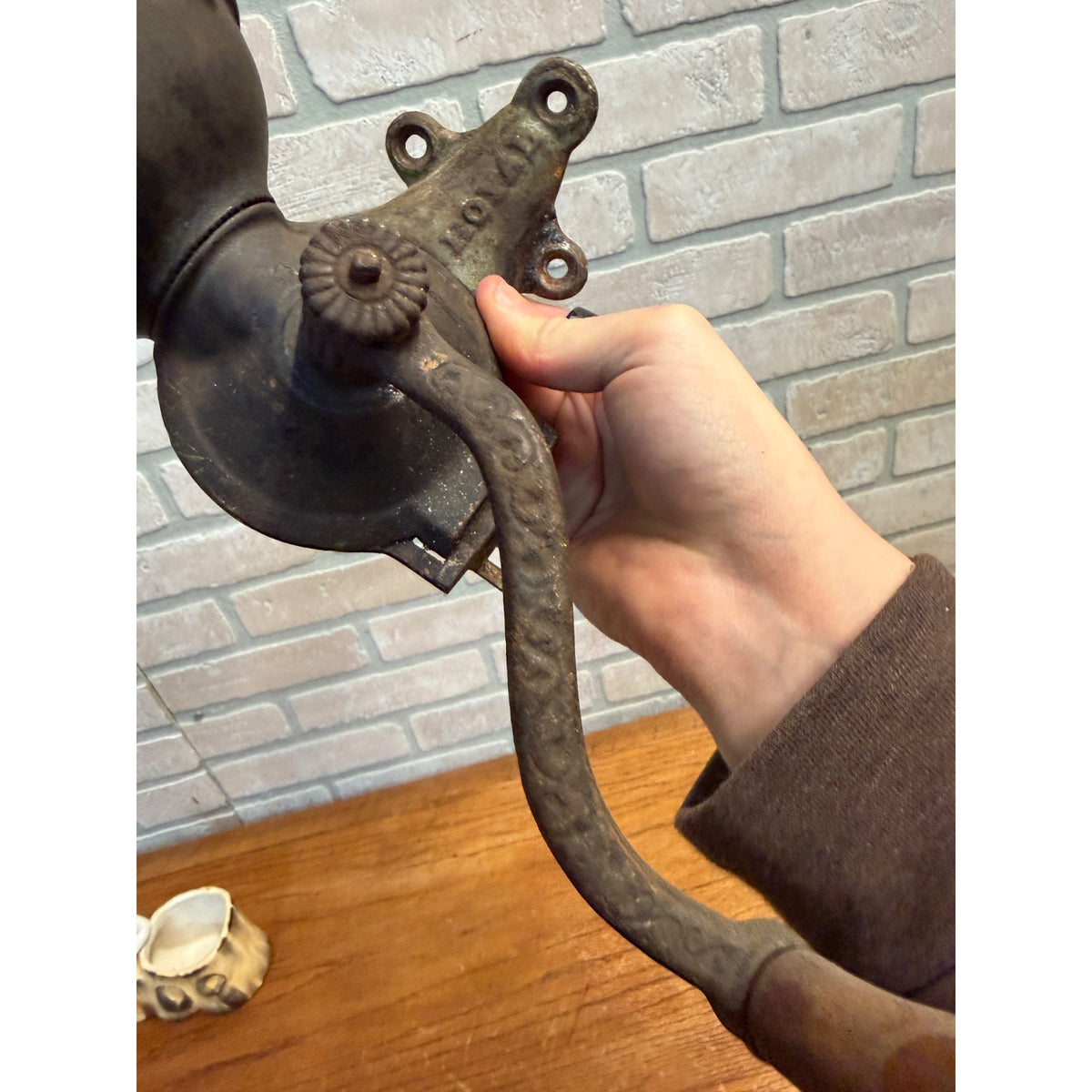 Royal Wall-Mount Coffee Grinder 1890s Primitive Kitchen Decor