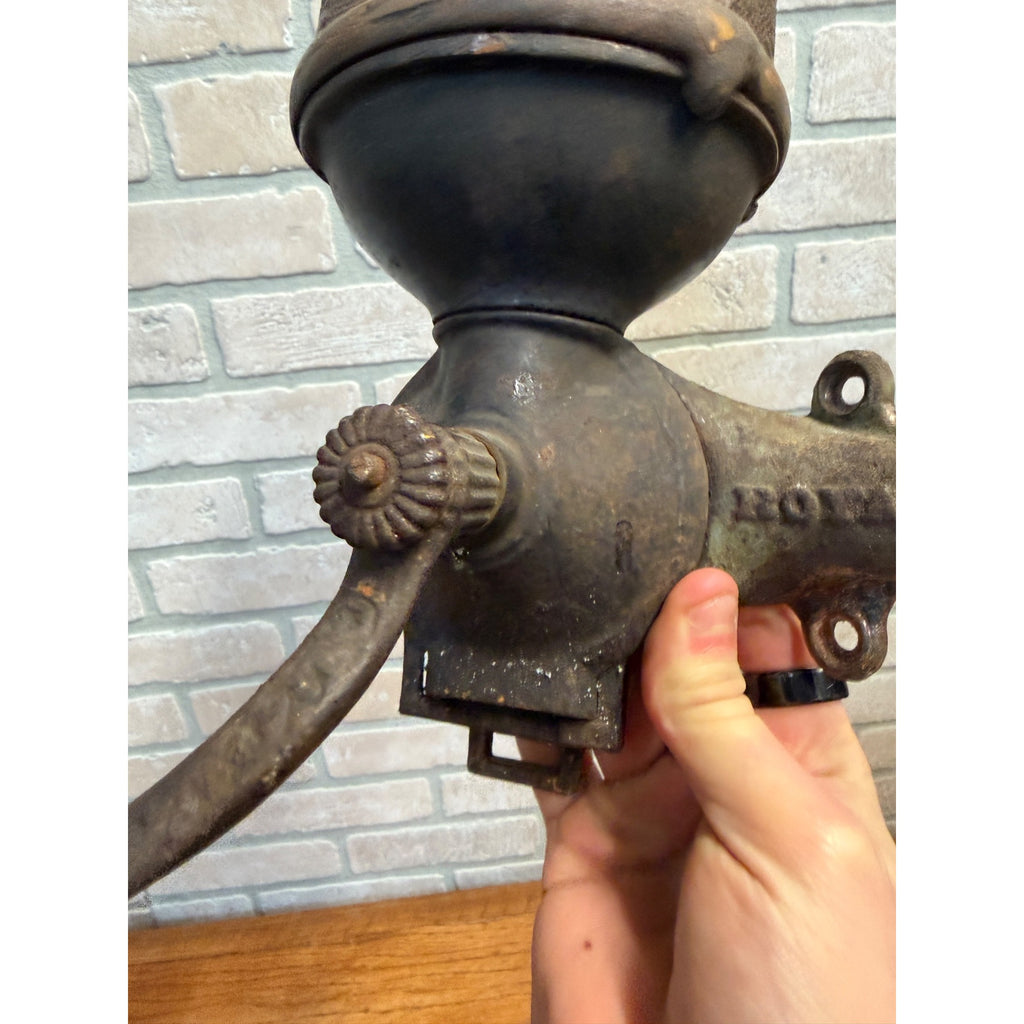 Royal Wall-Mount Coffee Grinder 1890s Primitive Kitchen Decor