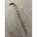 Vintage Antique Briarwood Thornwood Crook Handled Curved Walking Cane Shillelagh