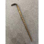 Vintage Antique Briarwood Thornwood Crook Handled Curved Walking Cane Shillelagh