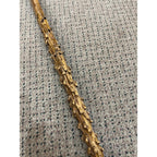 Vintage Antique Briarwood Thornwood Crook Handled Curved Walking Cane Shillelagh