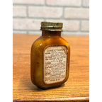 Vintage Dr Platt's Rinex for Hay Fever Asthma Amber Medicine Bottle