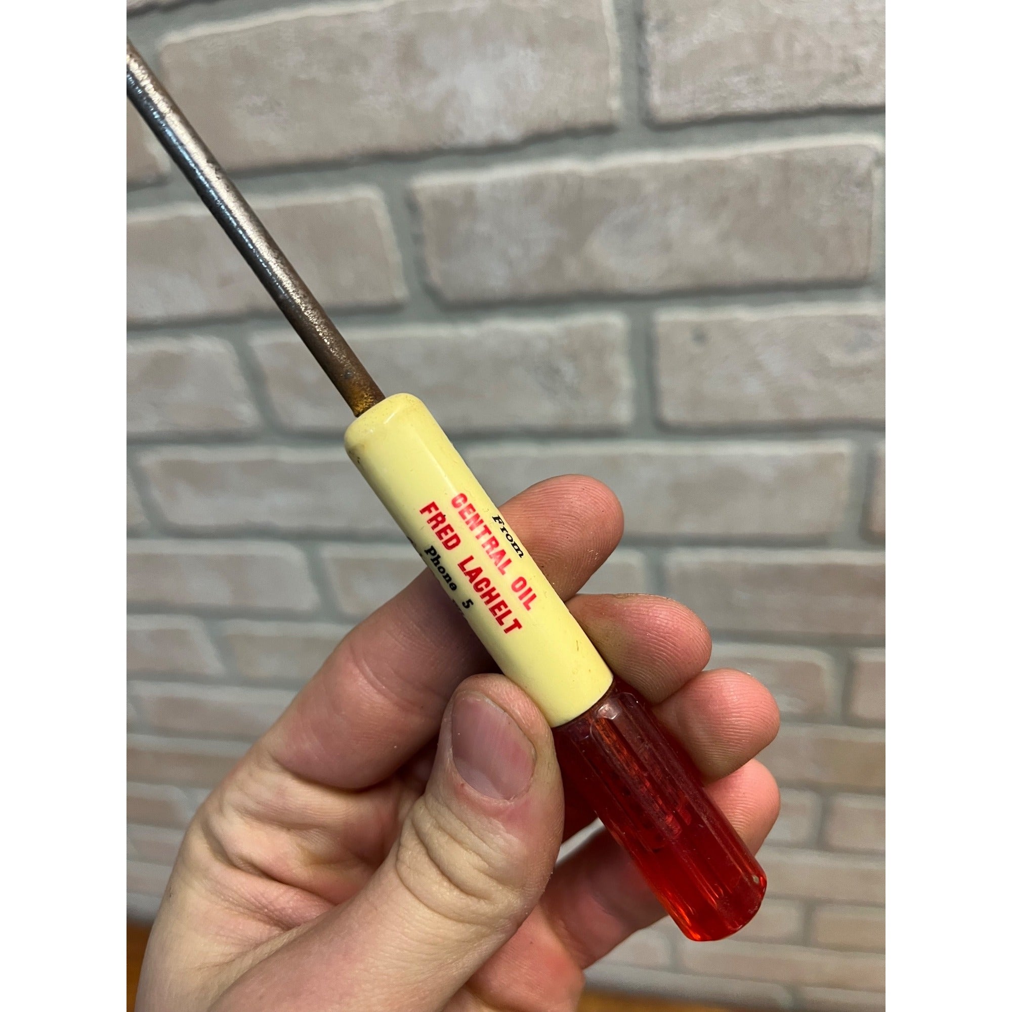 VintageTexaco Oil Service Station Coloma Wisconsin Advertising Screwdriver