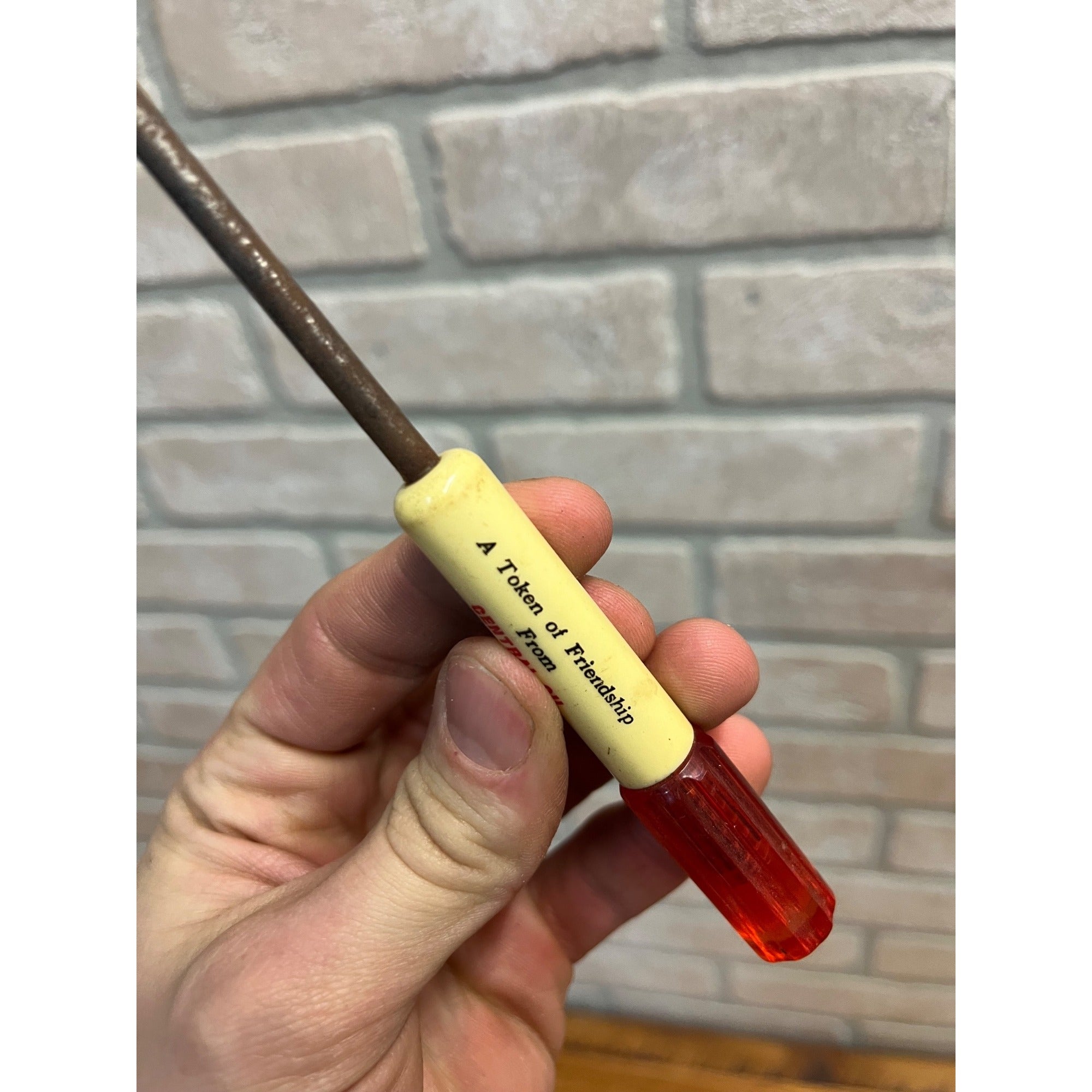 VintageTexaco Oil Service Station Coloma Wisconsin Advertising Screwdriver