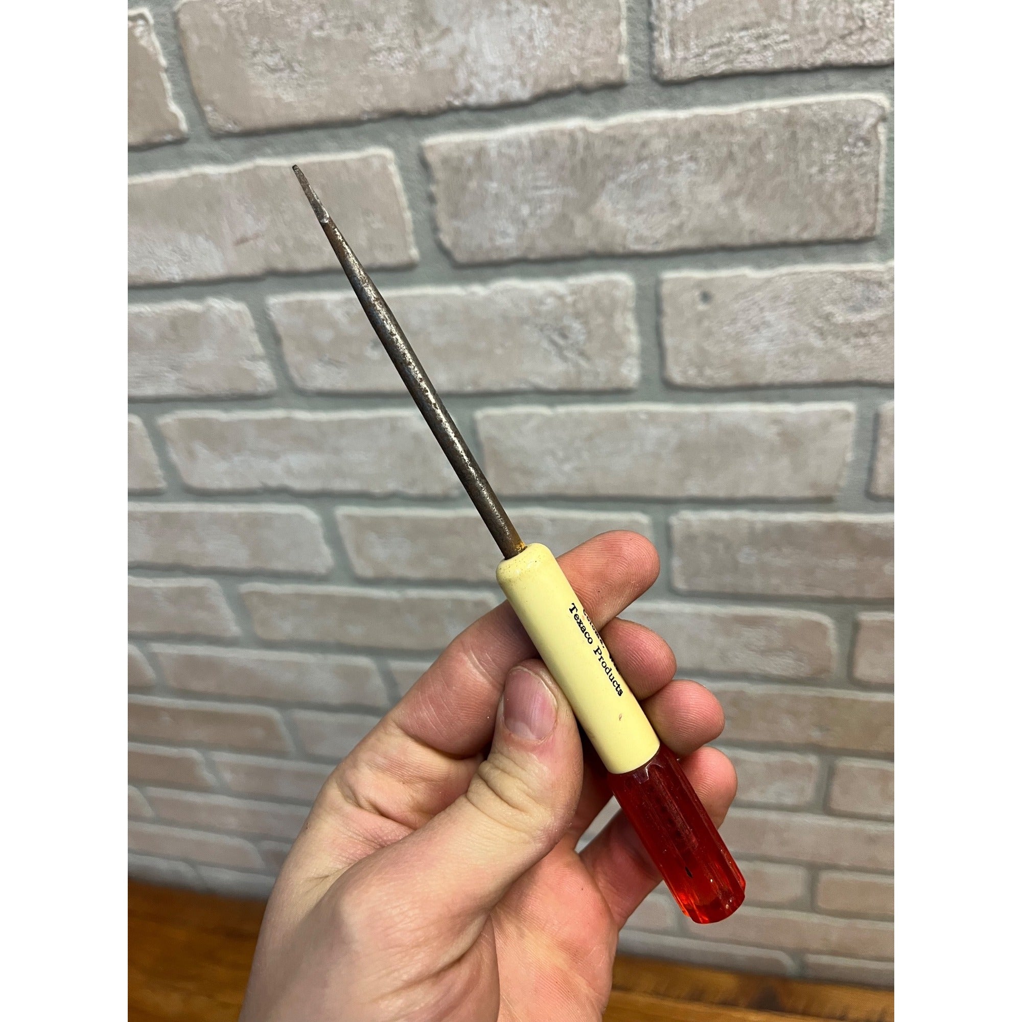 VintageTexaco Oil Service Station Coloma Wisconsin Advertising Screwdriver