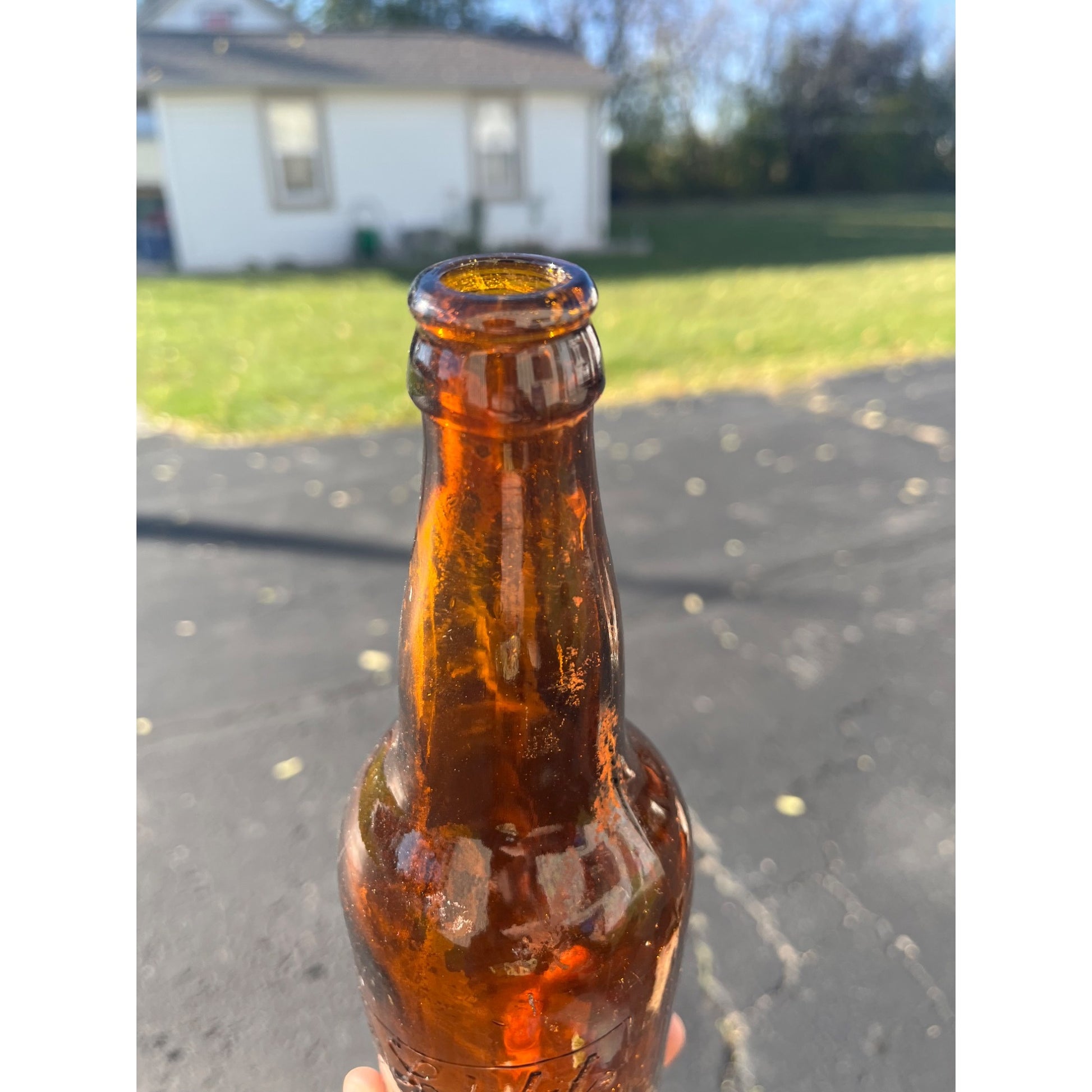 Pre-Pro Schlitz Brewing Company Milwaukee Vintage Amber Beer Bottle Wis - Globe