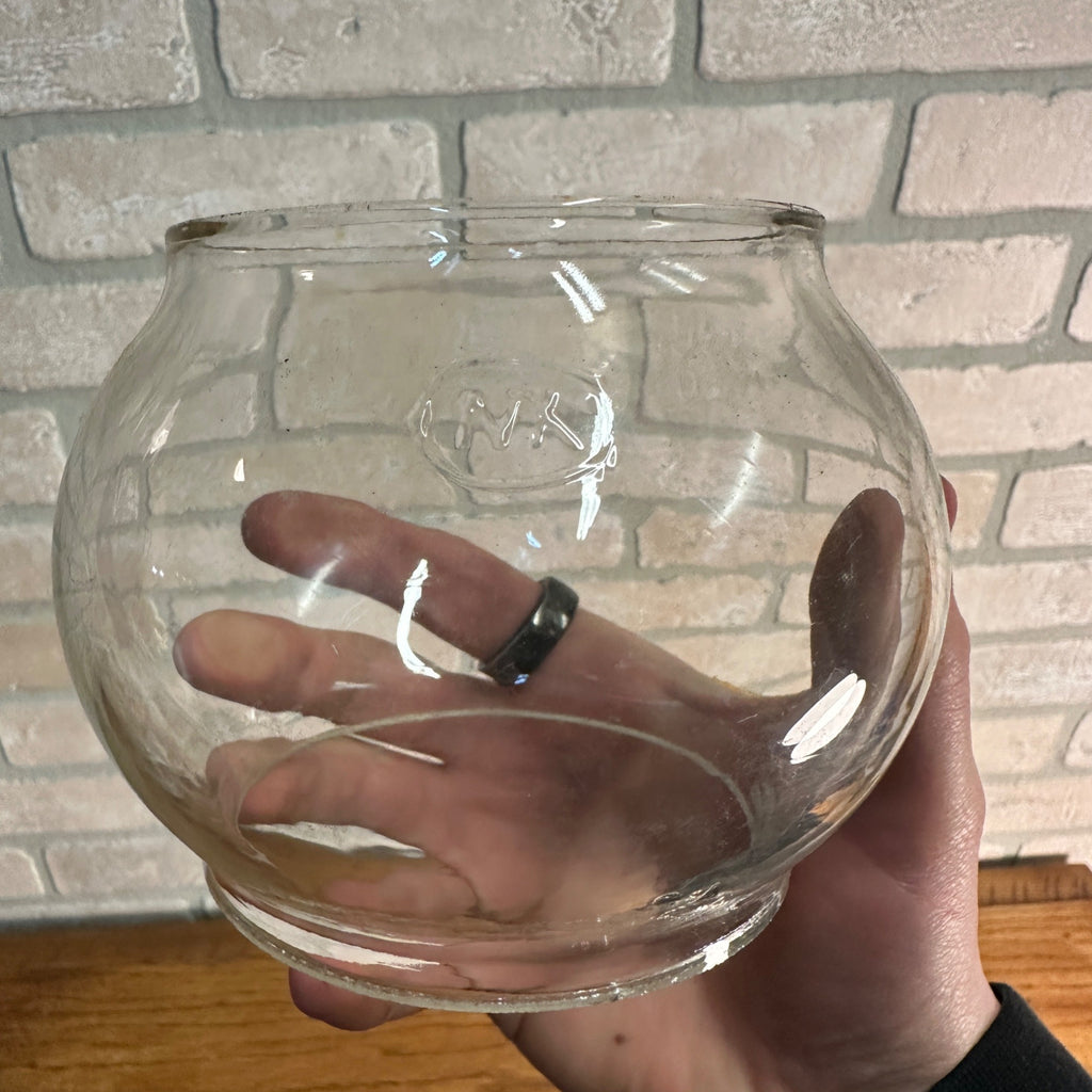 Vtg Clear CNX Glass Railroad Lantern Globe 3 1/4" -Fits Adlake Kero