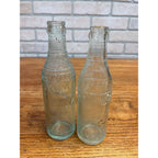 (2) Milwaukee Soda Bottles Manhattan & EL Husting 7oz Wisconsin