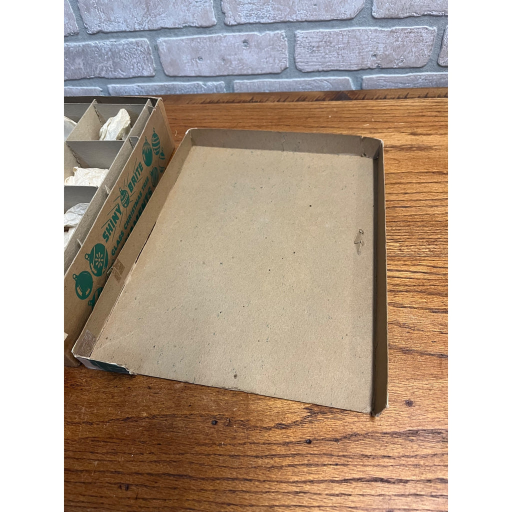 1940s Shiny Brite Christmas Ornaments (Box Only) Empty Box Santa & Uncle Sam