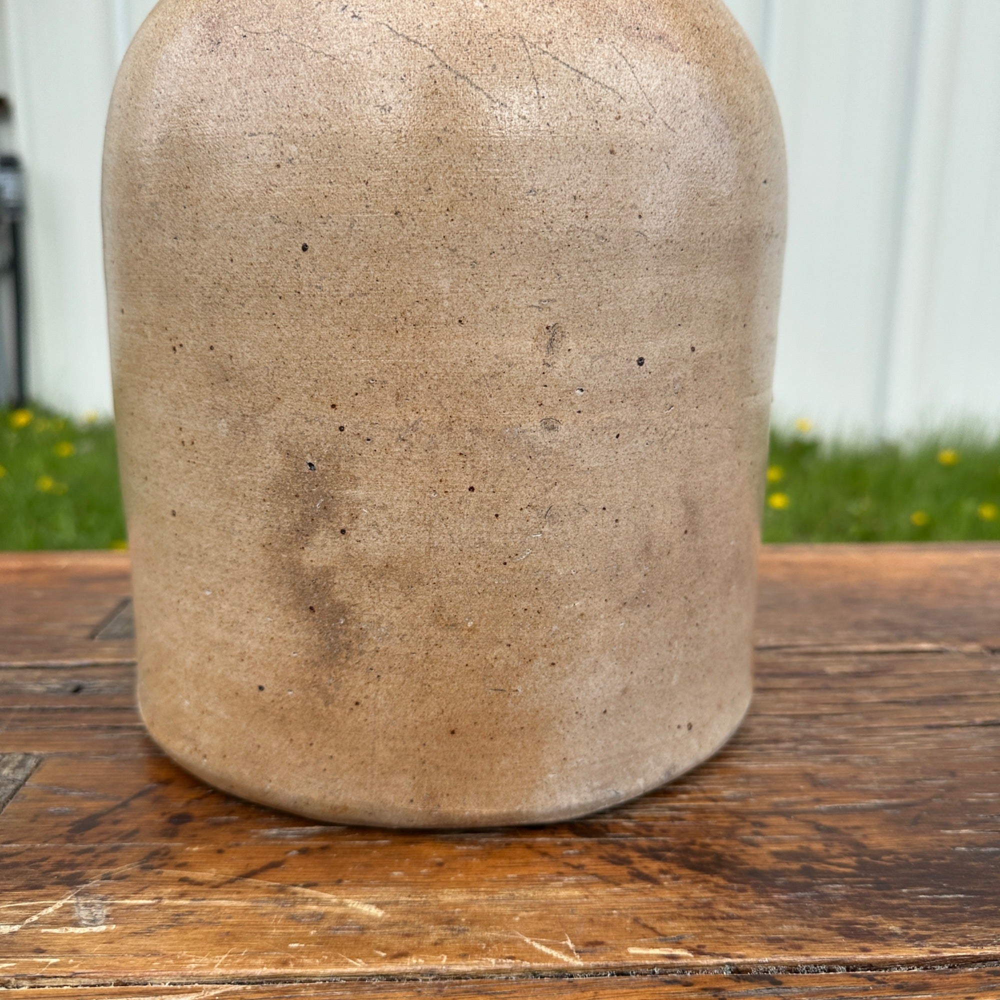 Antique 1800s Helme "H" Stamped Tobacco Snuff Jar Stoneware Crock