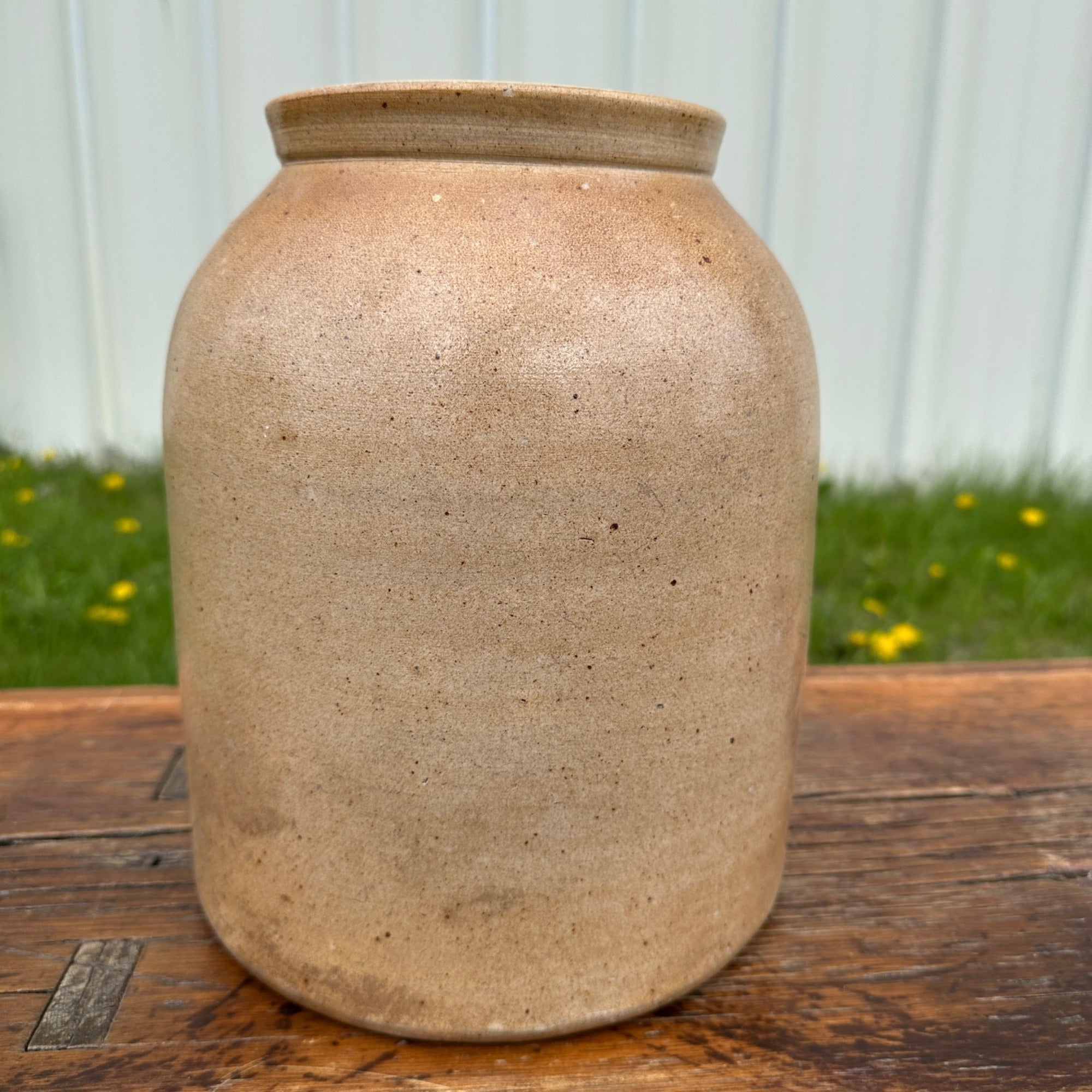 Antique 1800s Helme "H" Stamped Tobacco Snuff Jar Stoneware Crock