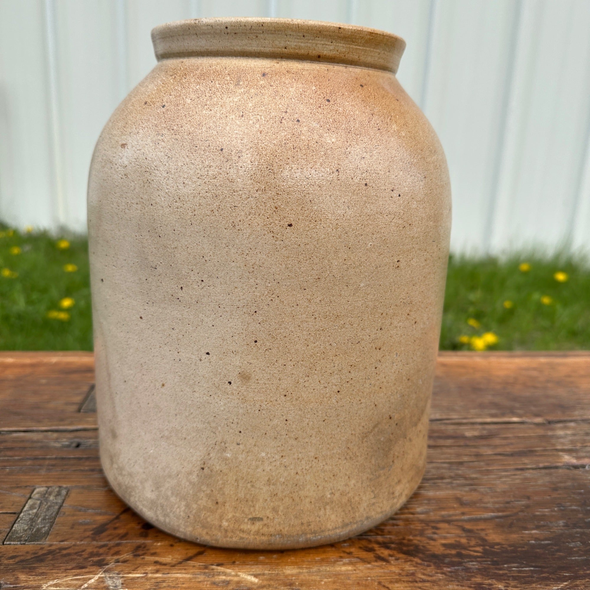Antique 1800s Helme "H" Stamped Tobacco Snuff Jar Stoneware Crock