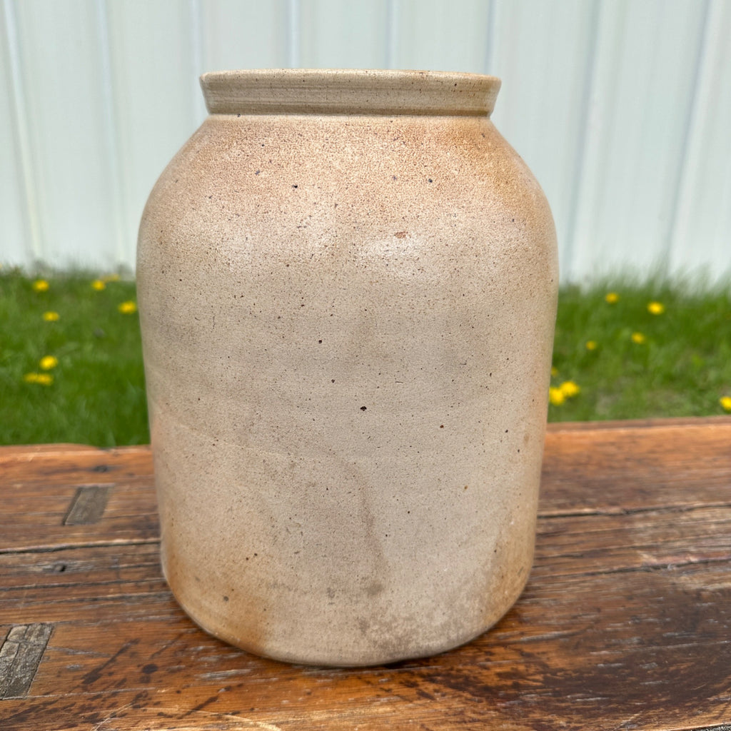 Antique 1800s Helme "H" Stamped Tobacco Snuff Jar Stoneware Crock