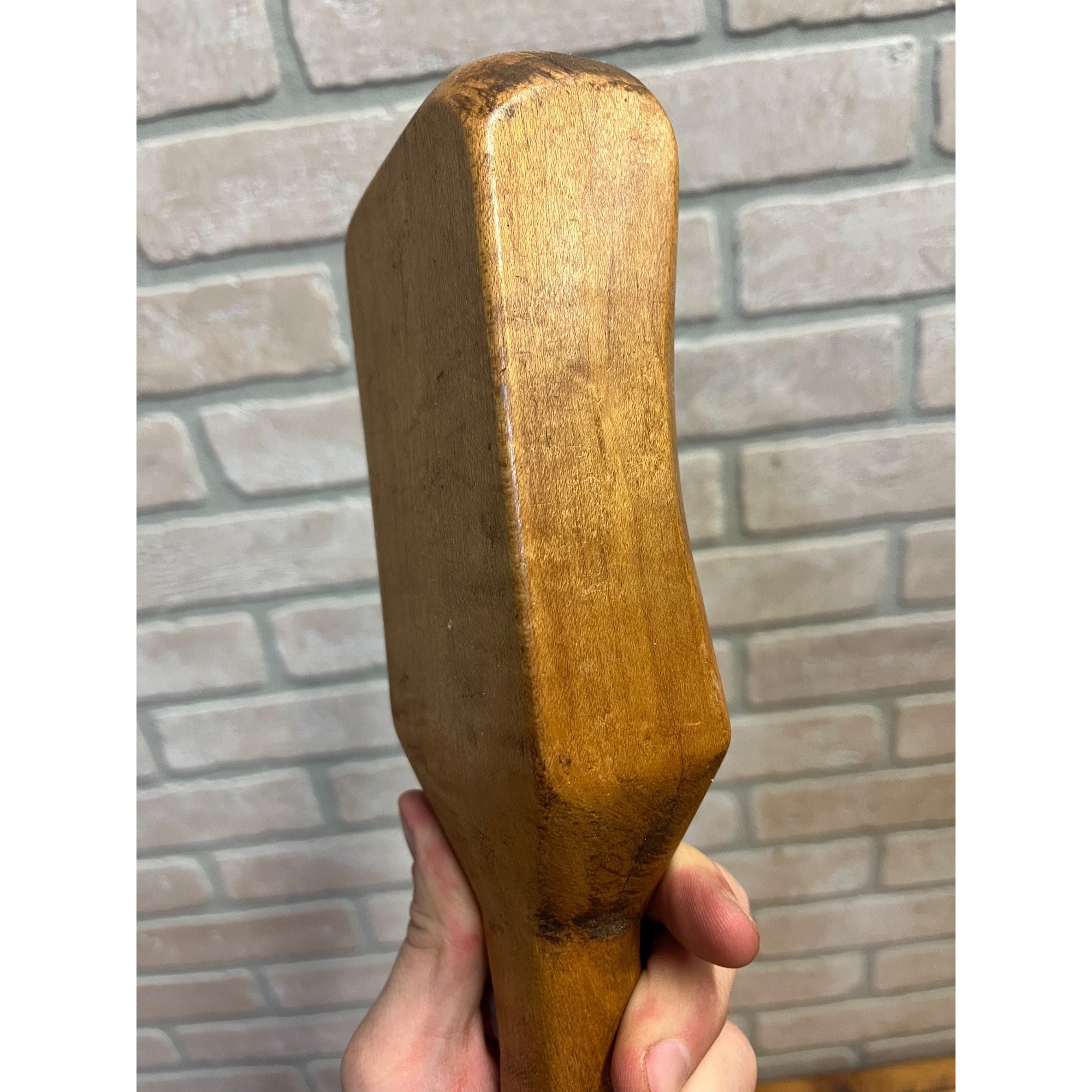 Antique Primitive Wooden Mallet or Masher Kitchen Utensil Tool Farmhouse AAFA