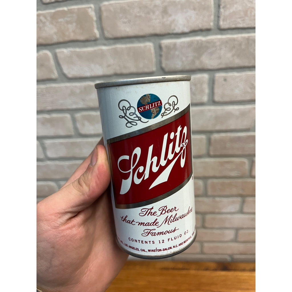 RARE Vintage Schlitz Pull Tab Beer Can West Virginia State Tax c1962