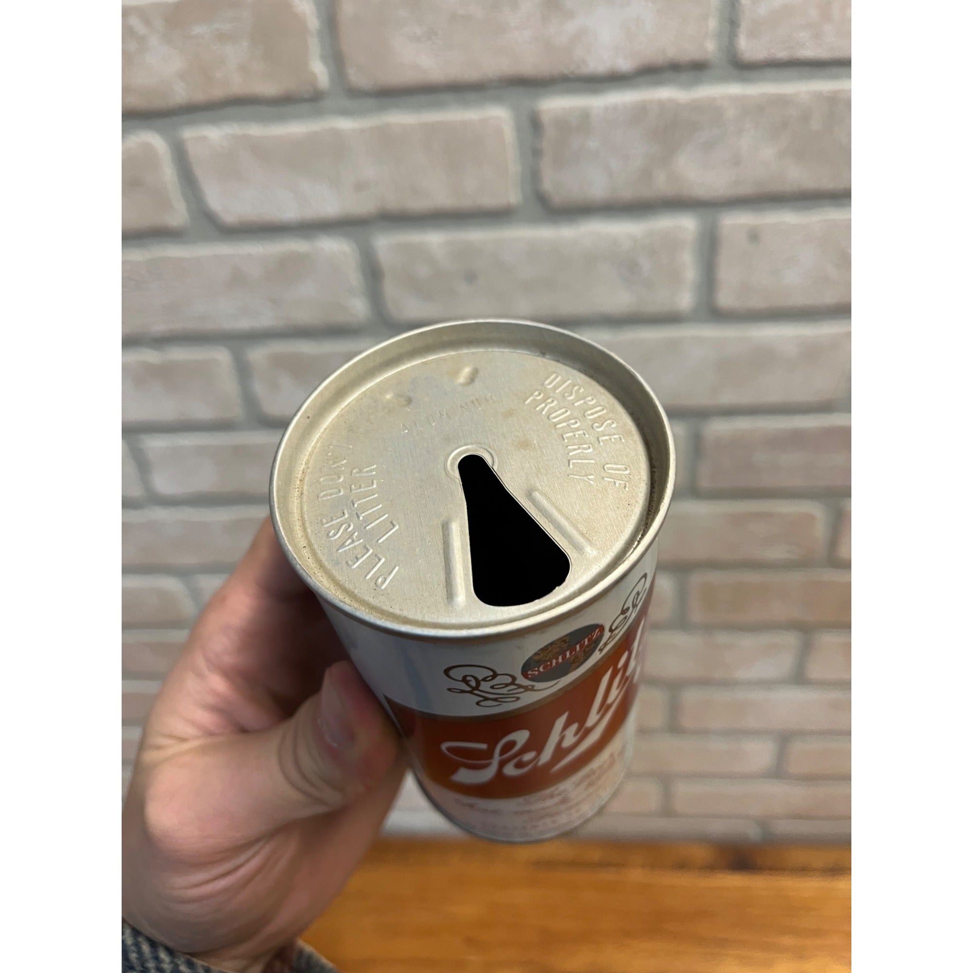 RARE Vintage Schlitz Pull Tab Beer Can West Virginia State Tax c1962
