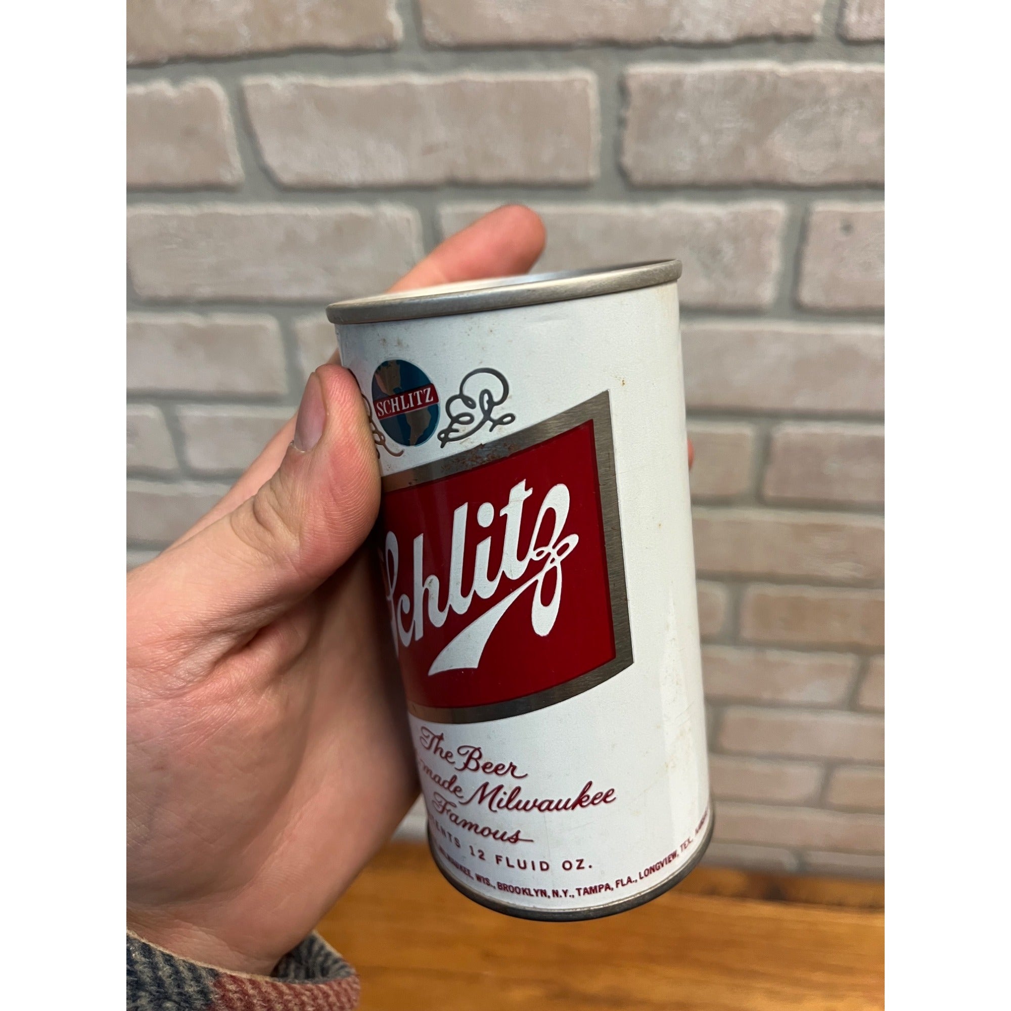 RARE Vintage Schlitz Pull Tab Beer Can West Virginia State Tax c1962