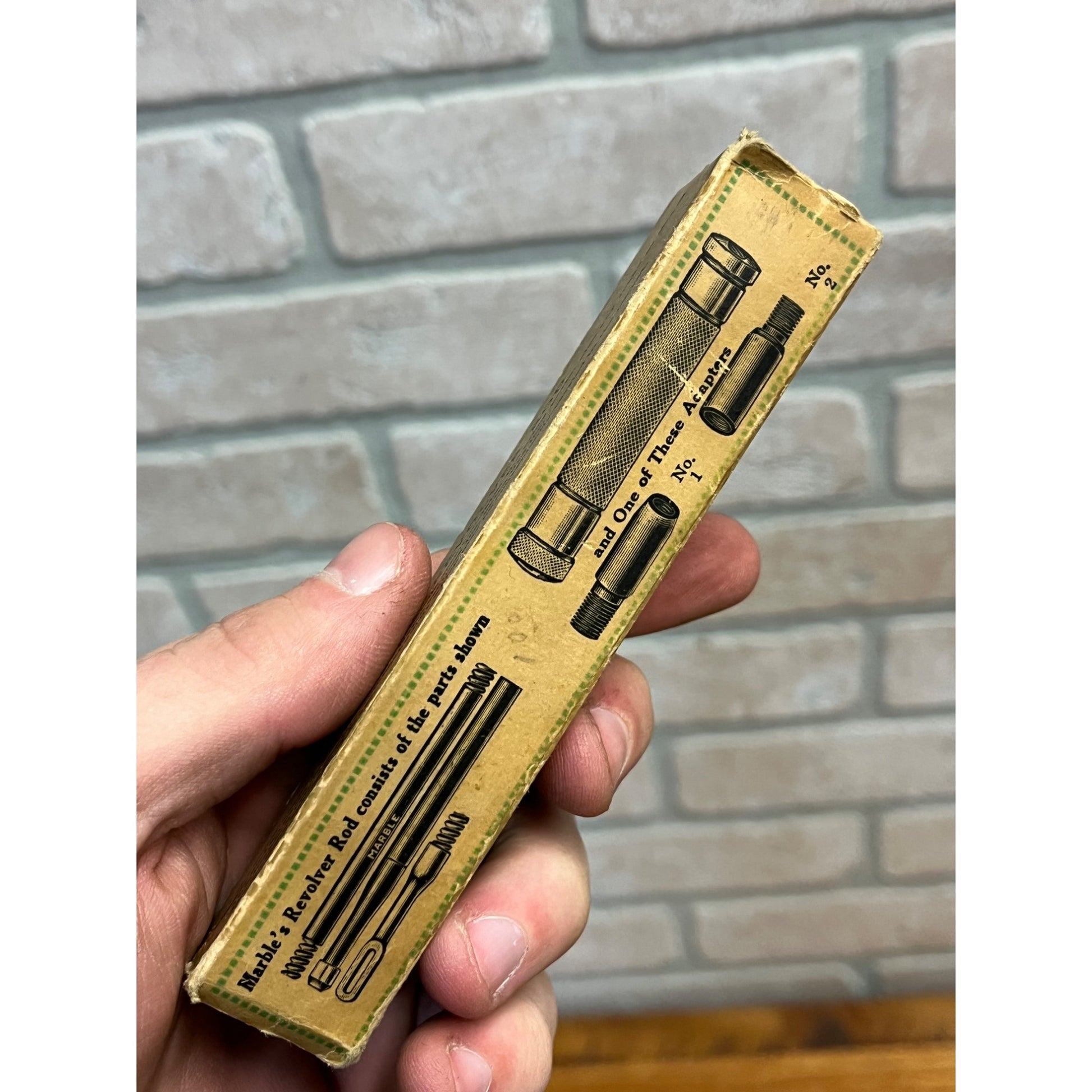 Vintage 1930s Marble's Revolver Rod No. 99-22 Gun Cleaning Tool w/ Orig. Box