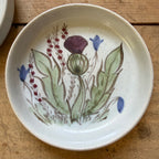 Buchan Thistle Serving  Scotland Stoneware Pottery Spoon Rest Coaster Shallow Plate