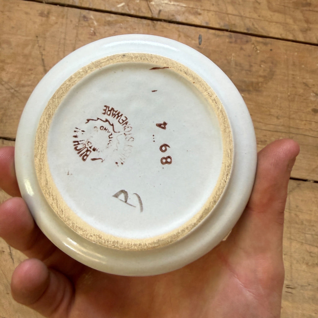 Buchan Thistle Serving  Scotland Stoneware Pottery Spoon Rest Coaster Shallow Plate
