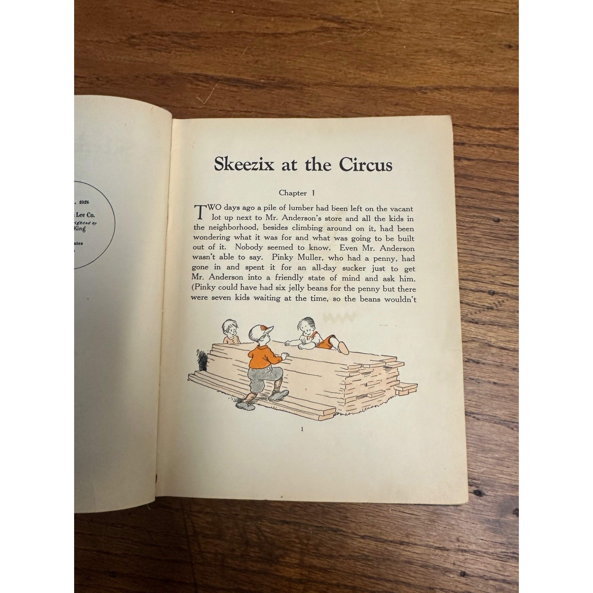 SKEEZIX AT THE CIRCUS BY FRANK KING - 1ST EDITION - 1926 HARDCOVER