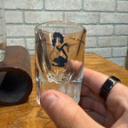Vintage 1960s Playboy Bunny Highball Cocktail Glasses Set (7) + 2 Shot Glasses