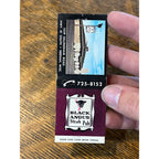 Vintage FULL Matchbook Advertising -Black Angus Steak Pub - Neenah, Wis.