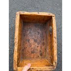 Early Primitive Wood Tote Box Farmhouse Crate AAFA Folk Art Finger Jointed Ammo?