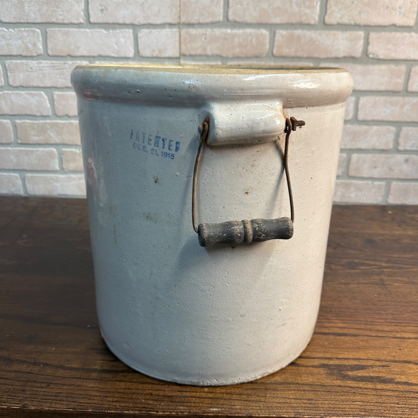 Antique Red Wing 5 Gallon Stoneware Crock (Clean - No Cracks)