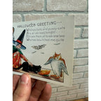 Vintage Halloween Whitney Postcard Witch Black Cat Owl Bat Parade Lantern