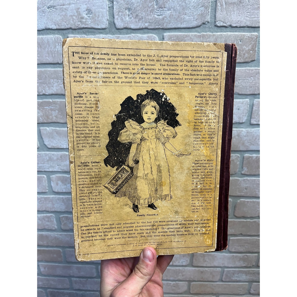 Antique Victorian Litho "Chatterbox" Children's Stories Hardcover Book 1896 Boston Estes & Lauriat