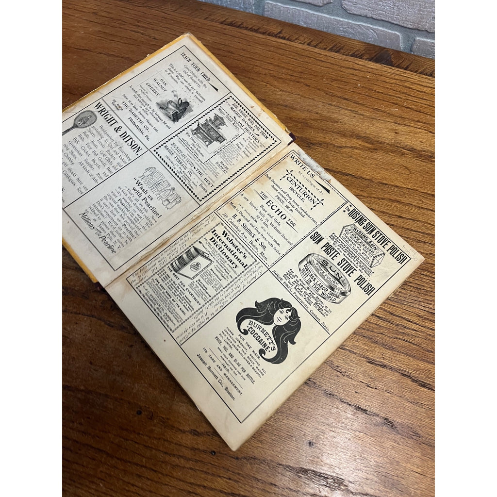 Antique Victorian Litho "Chatterbox" Children's Stories Hardcover Book 1896 Boston Estes & Lauriat