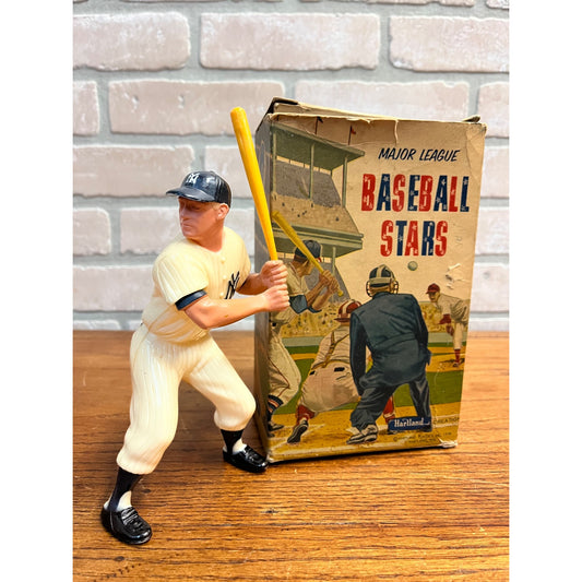 Original 1958 Mickey Mantle Hartland Plastic Figure w/ Box  Yankees #910