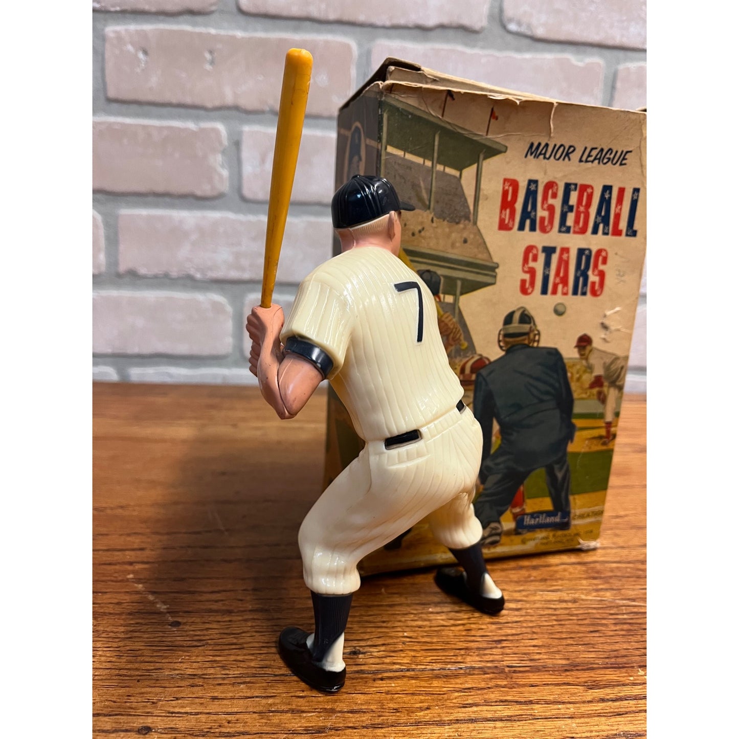 Original 1958 Mickey Mantle Hartland Plastic Figure w/ Box  Yankees #910