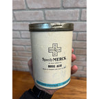 Vintage Merck Boric Acid Pharmacy Apothecary Can 1lb Crystals w/ Contents