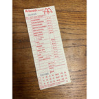 RARE Vintage 1960s McDonalds System Food Order Paper Receipt Slash M Logo