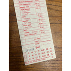 RARE Vintage 1960s McDonalds System Food Order Paper Receipt Slash M Logo