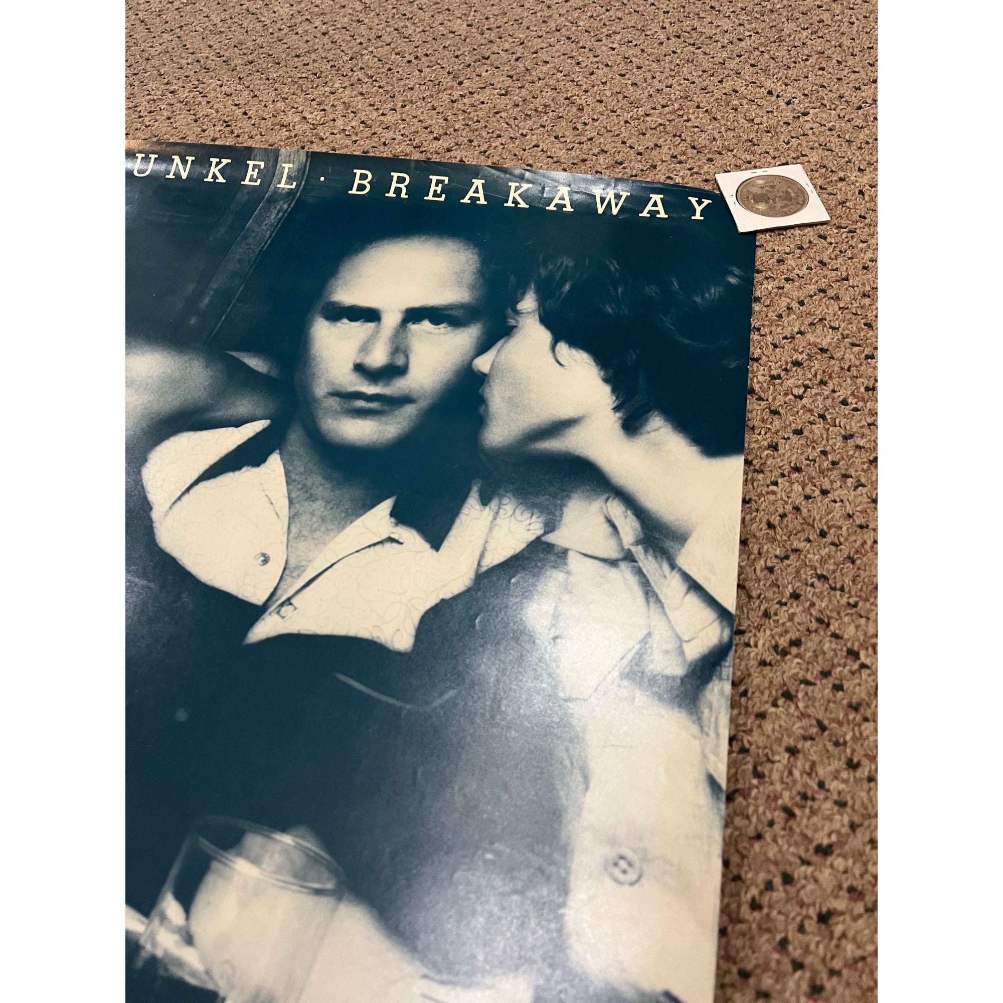 Vintage 1975 Art Garfunkel Breakaway Record Store Album Promo Poster Original