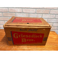 Vintage 1950 Griesedieck Bros. Beer Bottle Box Case Shipping Crate St Louis Mo