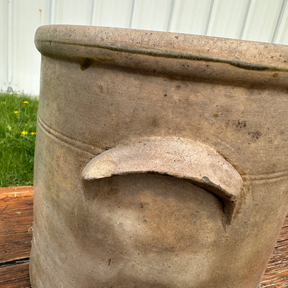 Antique 2 Gallon Double Strike Stoneware Crock Cobalt Decorated Red Wing?
