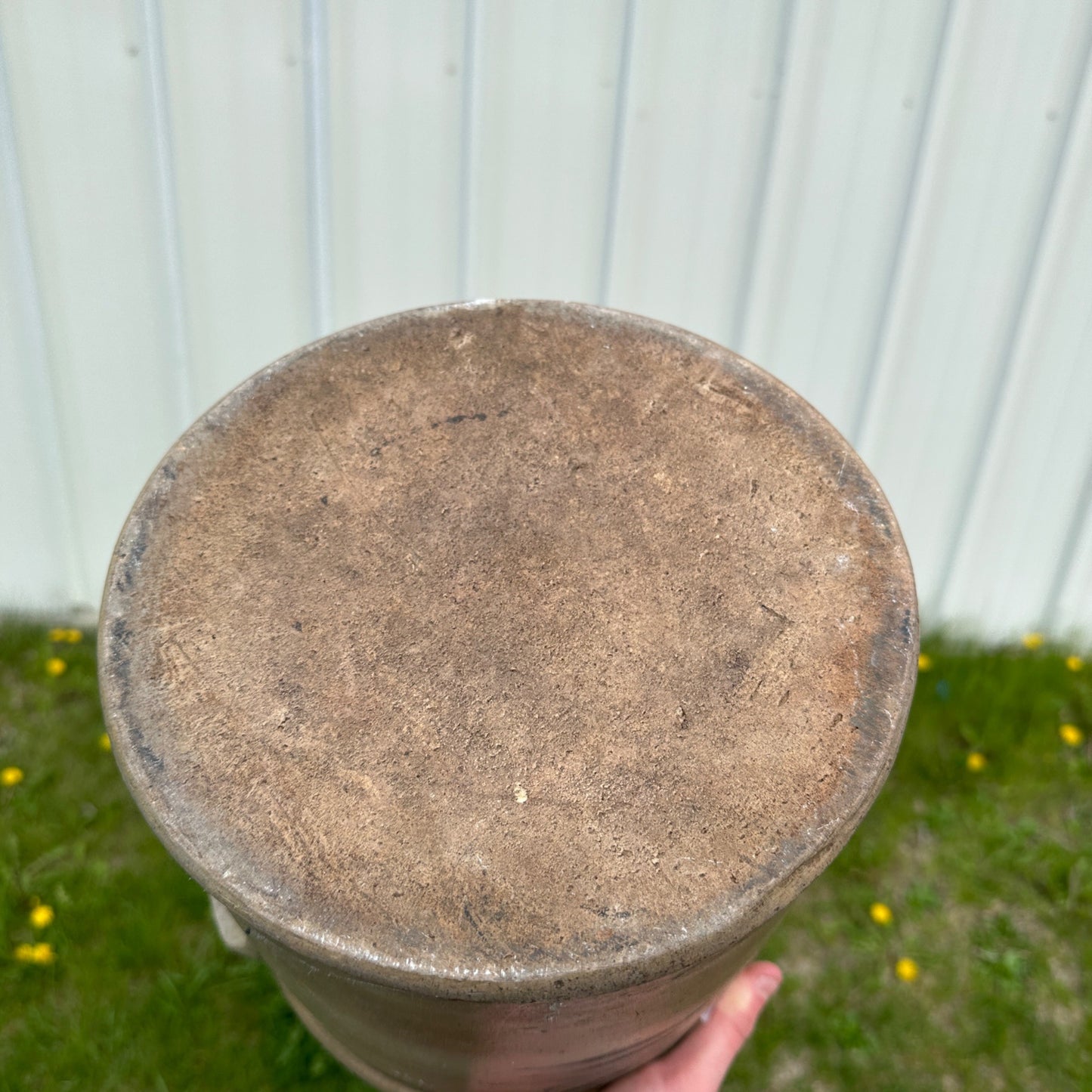Antique 2 Gallon Double Strike Stoneware Crock Cobalt Decorated Red Wing?