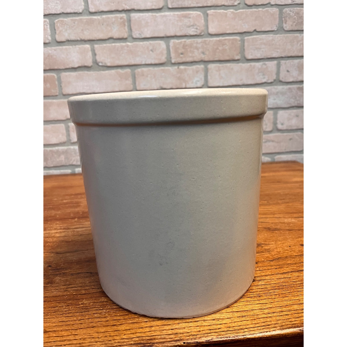 Vintage Glazed Stoneware Utensil Crock Robinson Ransbottom Pottery Company (RRP Co.) Roseville, Ohio Primitive Kitchen Decor