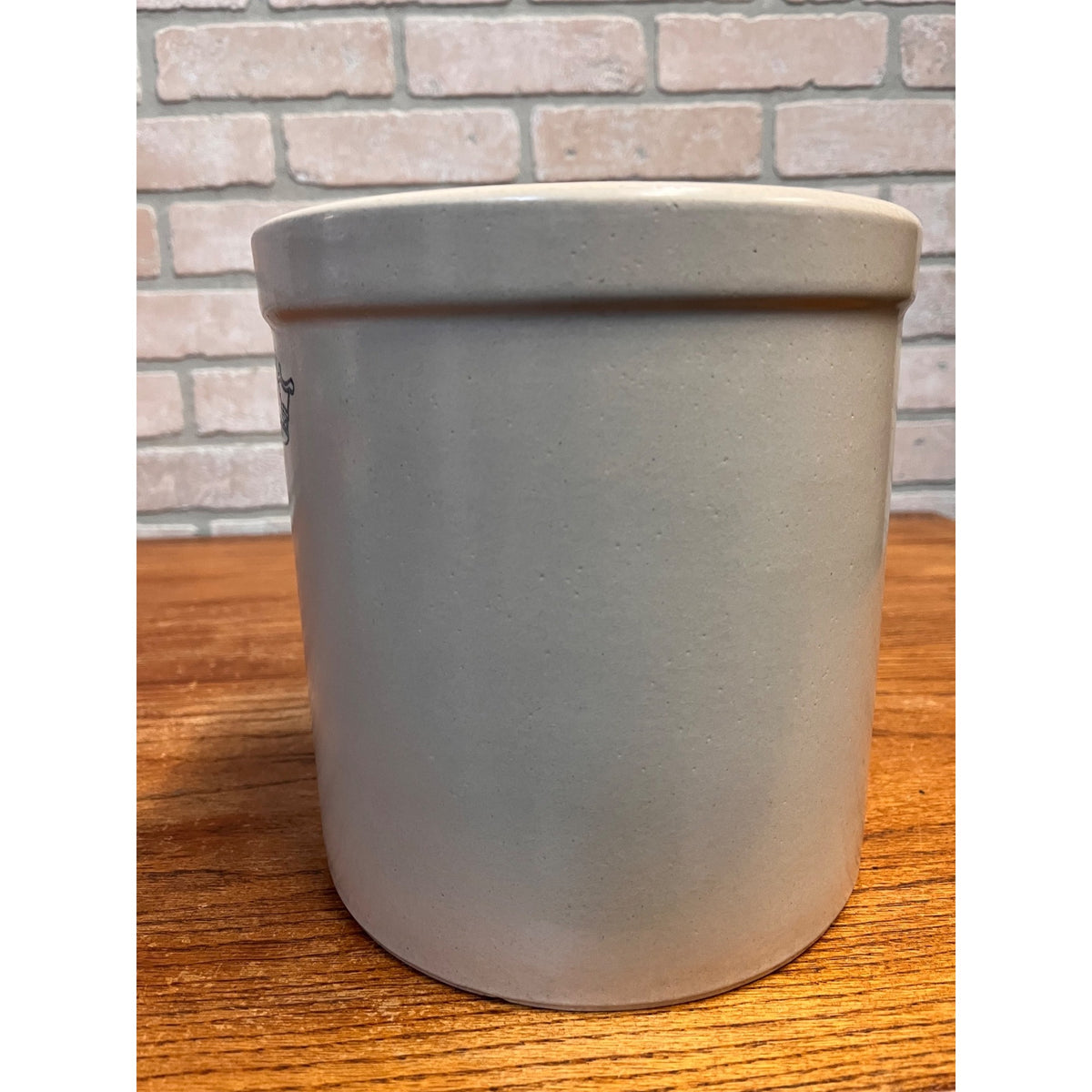 Vintage Glazed Stoneware Utensil Crock Robinson Ransbottom Pottery Company (RRP Co.) Roseville, Ohio Primitive Kitchen Decor