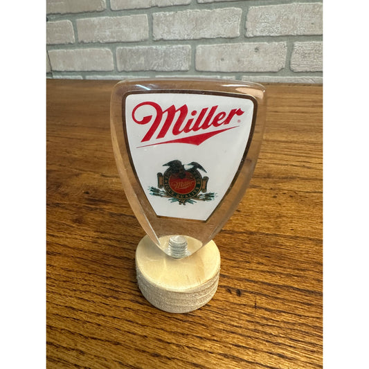 Vintage Miller High Life Beer Short Acrylic Tap Handle