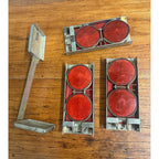 Vintage Delbar Road Auto Safety Flares Highway Reflectors Model 336 Case