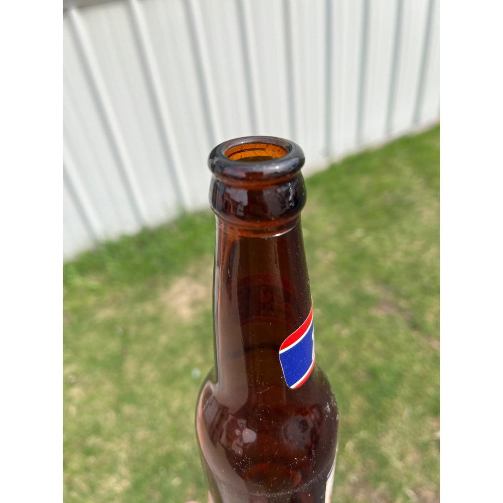 Vintage Breunigs Lager Rice Lake Brewing Co. Beer Bottle Wisconsin Wis WI 12oz
