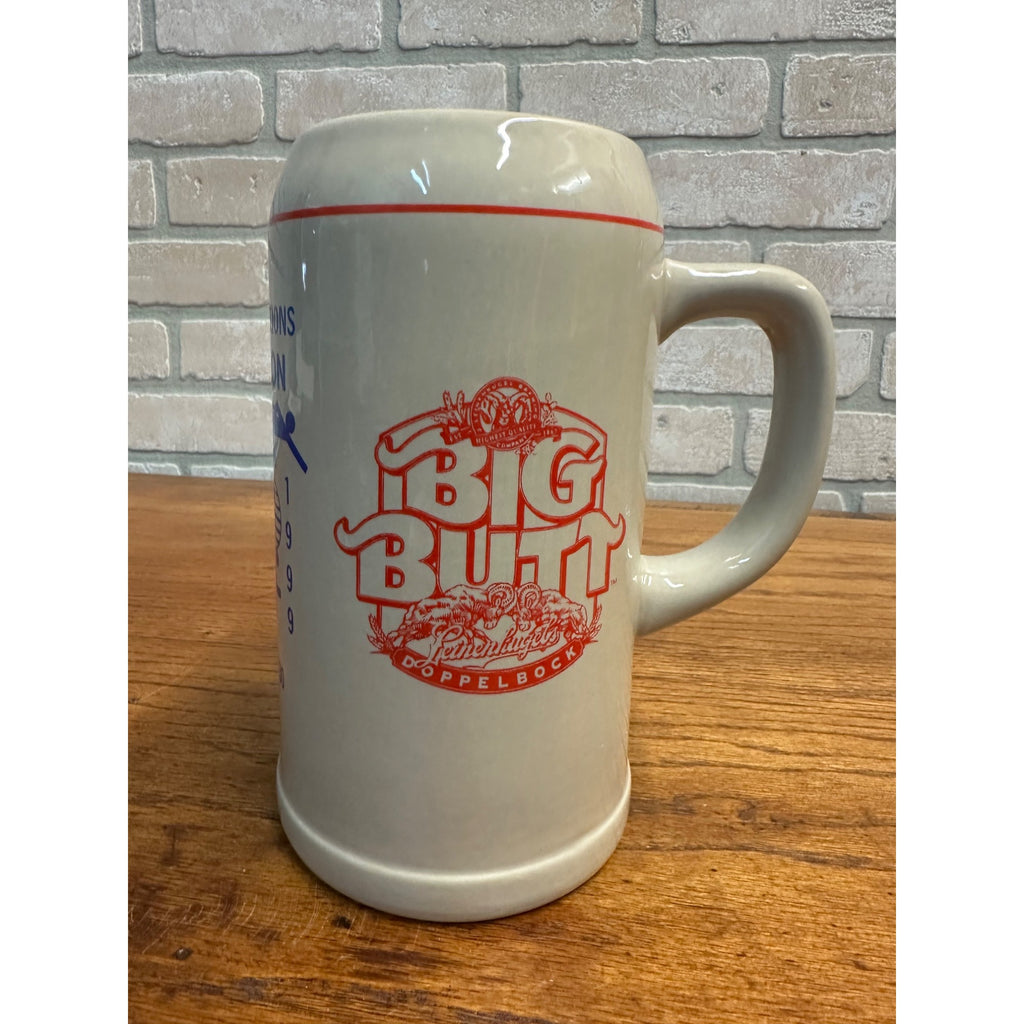 1999 Leinenkugel's BIG BUTT Doppelbock Stoneware Stein Mug Pardeeville Vintage