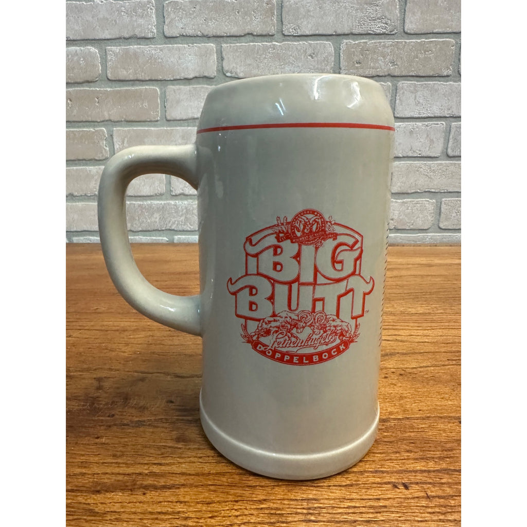 1999 Leinenkugel's BIG BUTT Doppelbock Stoneware Stein Mug Pardeeville Vintage