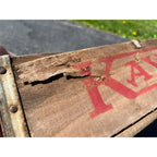 Rare Vintage KAYO Milk Soda Wooden Crate Advertising 6-Pack Bottle Carrier